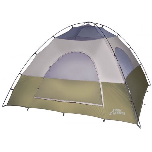 트렉 Trek Tents 218 Dome Tent, 10 x 10 Tent, TanWhite