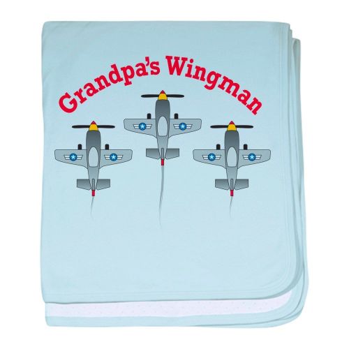  CafePress Aviation Grandpas Wingman Baby Blanket, Super Soft Newborn Swaddle