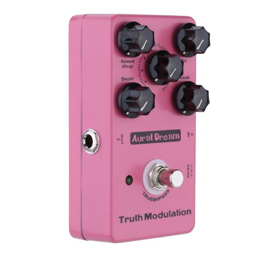  Aural Dream Truth Modulation Multi MOD Guitar Effects Pedal including Flanger Chorus Pitchshift Tremolo Phaser Ring effects True Bypass