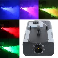 Tengchang 1500W Smoke Fog Machine RGB 9 LED DJ Party Stage Light Wireless Remote Controller