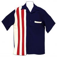 Tutti Retro Bowling Shirt US Flag America