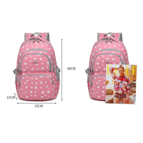  Abshoo Lightweight Paw Printed Backpacks For Girls Cute Kids School Backpacks For Elementary Bookbags (Pink)