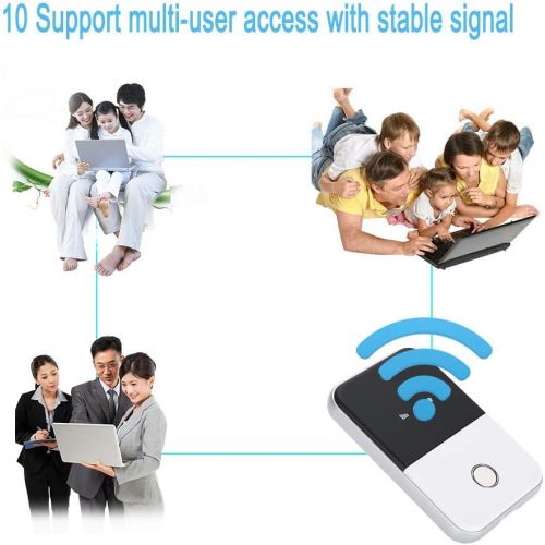  ASHATA LTE Mobile WiFi Router,4G 150Mbps USB WiFi Modem, Wireless WiFi Hotspot Router Modem StickUSB Network Adapter Support SD Card Capacity 32G