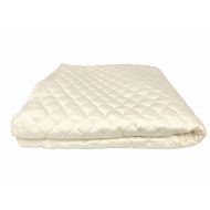 상세설명참조 OrganicTextiles Premium Organic Cotton Mattress Pad Fill & Cover for a Healthy Sleep (Queen, 17 Deep Fitted Bed Skirt), Beautiful Quilted Design, Rich Silky Soft Feel, Non-Toxic an