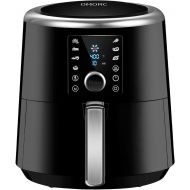 OMORC Air Fryer XL, 5.8QT Airfryer Oven Oilless Cooker with Hot Air Circulation Tech for Fast Healthier Food, 7 Cooking Presets and Heat Preservation Function - LCD Touch Screen (R