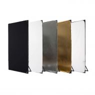 Fovitec StudioPRO - 1x 5 in 1 Reflector Portrait Light Panel w Stand system - [Collapsible][Multiple Uses][Quick set-up][Lightweight]