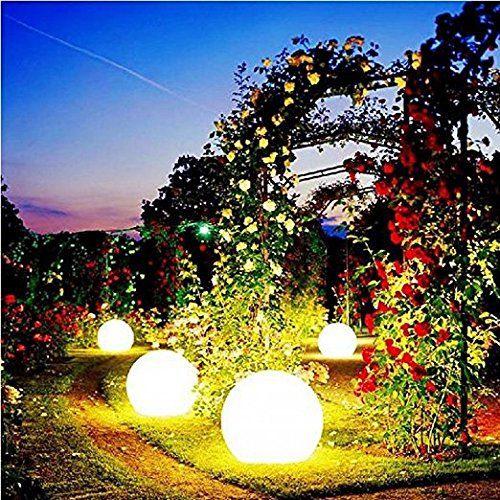  Ball Led Light Waterproof,AMZSTAR 7.9-Inch LED Color Changing Floating Ball Waterproof Mood Light Garden Decoration Flashing Ball LED Lighting Products for Pool, Ponds (Pack of 3)