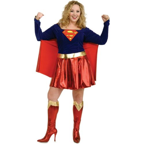  Rubie%27s Rubies Womens Dc Comics Supergirl Theme Party Fancy Dress Halloween Costume
