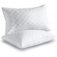 [아마존핫딜][아마존 핫딜] Sable Pillows for Sleeping, 2 Pack Goose Down Alternative Quilted Bed Pillow, FDA Registered, Super Soft Plush Fiber Fill, Adjustable Soft, Relief for Neck Pain, Queen Size, 30×20