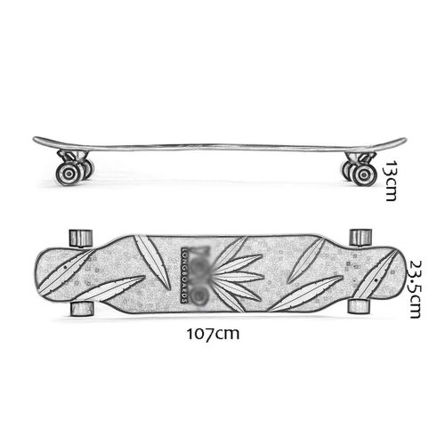  DUWEN-Skateboard Anfaenger Jungen und Maedchen Doppel Rocker Typ Skateboard Teens Brush Street Dance Board Allrad Roller (Farbe : C)