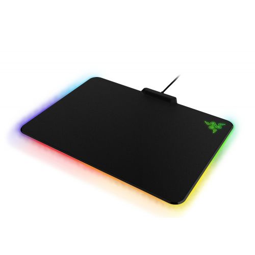 레이저 Razer Firefly Chroma Cloth Gaming Mouse Pad: Customizable Chroma RGB Lighting - 14x10 - Balanced Control & Speed - Non-Slip Rubber Base