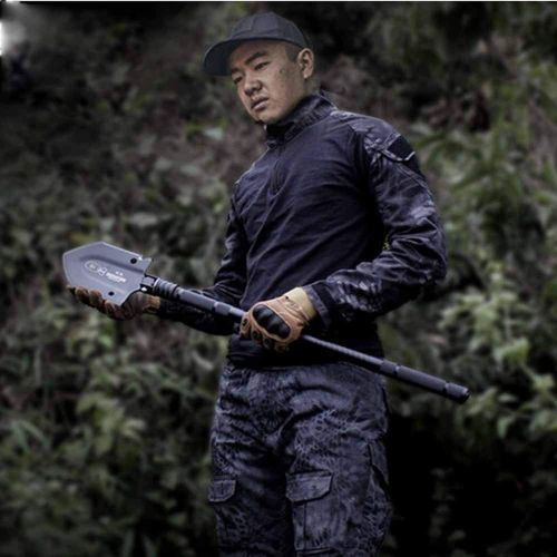  Fengshangshanghang Shovel, Outdoor Multi-Function Military Shovel, Foldable Design, Light Weight and Easy to Carry