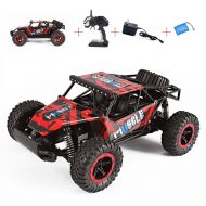 BigSmyo 2.4Ghz 4CH High Sped Remote Control Truck 1:16 Alloy Shell Monster Truck Off Road RC Car Rock Off-Road Vehicle 1:16 Alloy Shell Monster Truck Rechargeable Buggy Vehicle (Ye