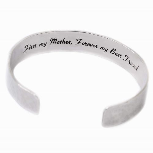  Love It Personalized Personalized Sterling Silver Bangle - Valentines Gift for Her - Love it Personalized