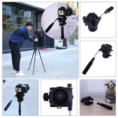  Alloet Photography Handle Quick Release Plate Camera Video Tilt Pan Damping Head