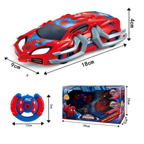  Hip-top Car Remote Control Toy boy Spider-Man Deformation car high-Speed Racing Gift Box (01)