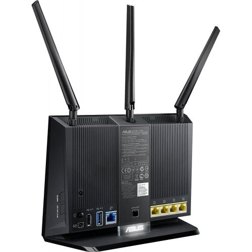 아수스 Asus - Wireless-AC Dual-Band Wi-Fi Router - Black