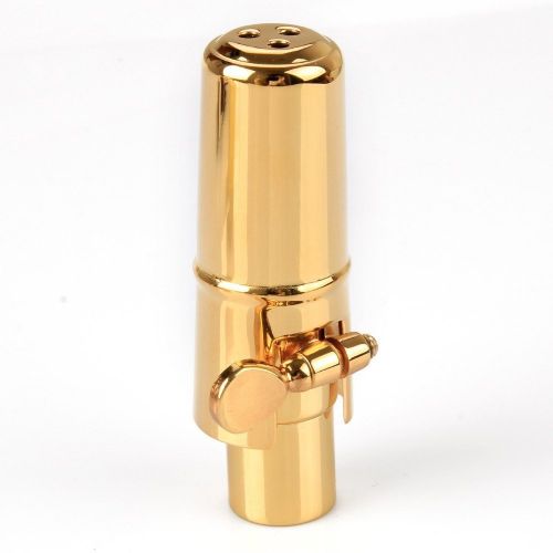  Aibay Gold Plated Metal Bb Soprano Saxophone Mouthpiece + Cap + Ligature #7