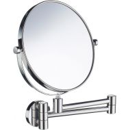 Smedbo FK445 Wall Mounted 7X Magnification/Normal Make-Up Mirror, Polished Chrome