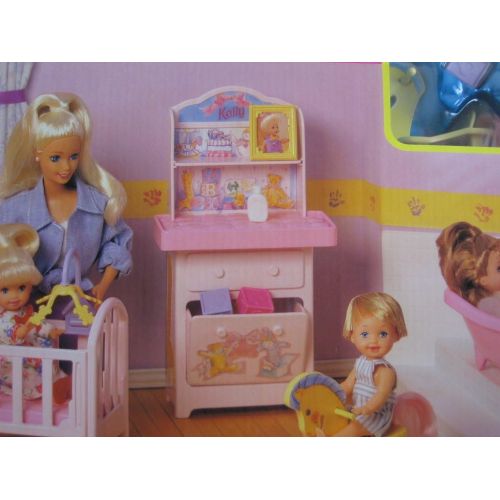 바비 Barbie KELLY My Very Own Nursery Playset (1997 Arcotoys, Mattel)