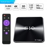 Android 7.1 TV Box - SCS ETC S10 3GB RAM 16GB ROM Smart TV Box with Dual WiFi 2.4G/5.0G Bluetooth 4.1 DDR4 Amlogic S912 Octa Core Streaming Media Player