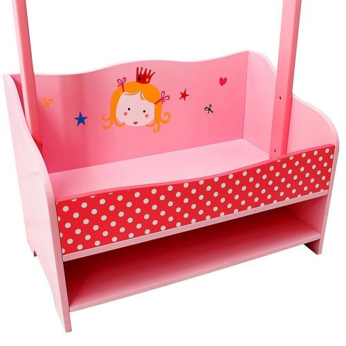  Labebe labebe 【1 Gift for You 3-in-1 Pink Baby Clothes Rack, Baby Garment Rack in Wood for Girls of 2-5 Years, Kid Clothes Rack ShelfBoutique Clothes Rack OrganizeGirl Clothes Rack St