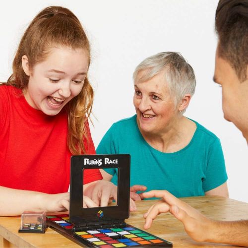  [무료배송] 루빅스 레이스 게임 Rubik's Race Game, Head To Head Fast Paced Square Shifting Board Game Based On The Rubiks Cubeboard, for Family, Adults and Kids Ages 7 and Up