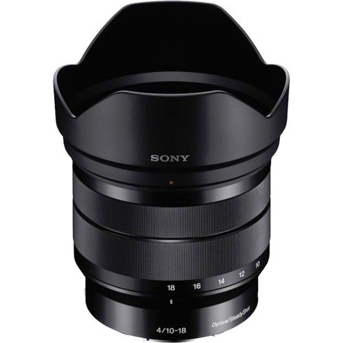 소니 Sony Alpha E-Mount 10-18mm f4.0 OSS Wide-angle Zoom Lens with Backpack + 3 Filters + Tripod Kit for A7, A7R, A7S Mark II, A5100, A6000, A6300 Cameras