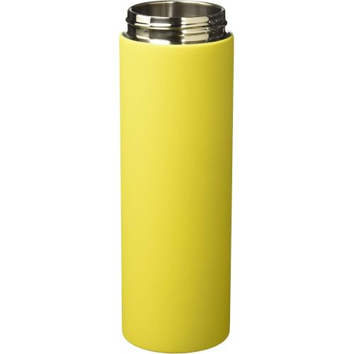  Asobu Le Baton Insulated Vacuum Sealed Stainless Steel Trendy Sport Travel Water (YellowWhite)