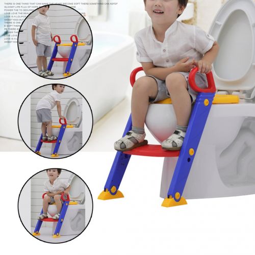  ToysOpoly FLASH SALE | Potty Toilet Seat with Step Stool Ladder | Portable Trainer for Kids with Handles, Sturdy and Safe | Best Age is 1, 2, 3 and 4 Year Old Boys and Girls