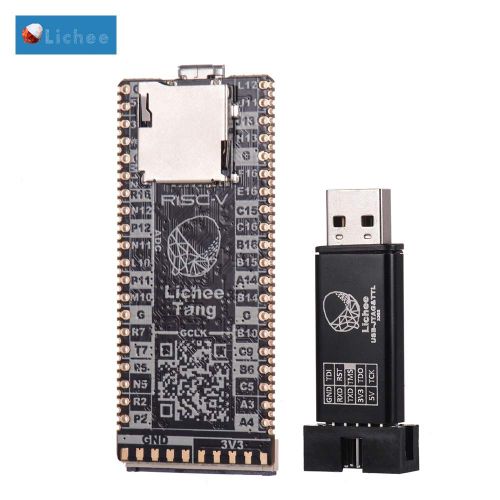  Aibecy Lichee Tang 64Mbit SDRAM Onboard FPGA Downloader Dual Flash Core Board RISC-V Development Board Mini PC with FT2232D JTAG USB RV Debugger