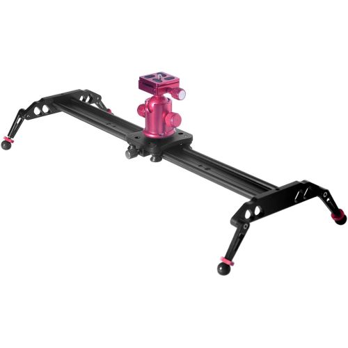  Fomito 24 Camera Slider Dolly Track Glider System Stabilizer with CNC Machining for DSLR Video Camera-60cm