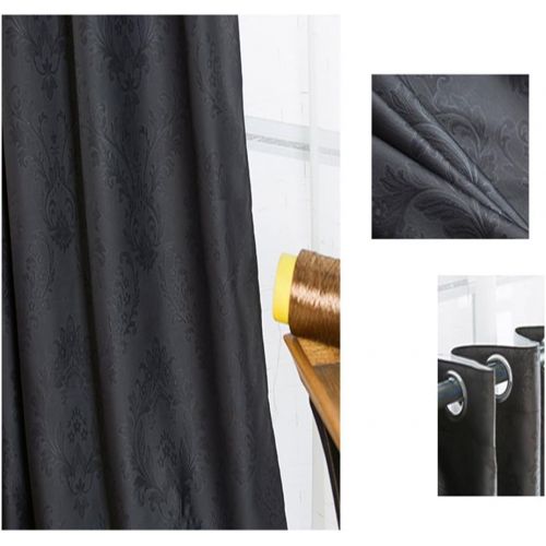  Abreeze Room Darkening Curtains Blackout Curtains Window Treatment Curtains Panel for Bedroom (1 Panel 79 Wide x 79 inch Long, Grey)