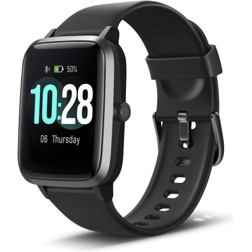  [아마존 핫딜] ANBES Anbes Smart Watch, IP68 Waterproof Fitness Tracker with Heart Rate Monitor, Step Counter Sleep Tracker Watch, Smartwatch Compatible with iPhone and Android for Women Men