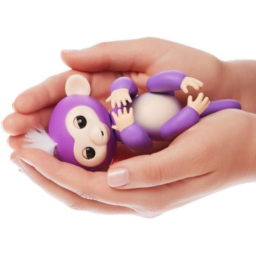  [아마존베스트]Fingerlings - Interactive Baby Monkey - Mia (Purple with White Hair) By WowWee