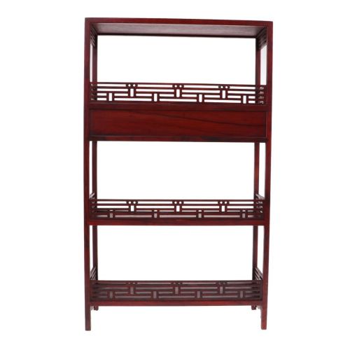  Prettyia 1/6 Oriental Furniture Bookshelf Model for Hot Toys Enterbay Action Figure