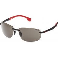 Carrera Mens 4010s Polarized Rimless Sunglasses, BKRTCRYRD, 62 mm