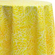 Ultimate Textile Fleur 120-Inch Round Patterned Tablecloth