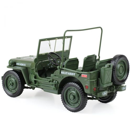 KAIDIWEI 118 Scale Diecast Model Willys Jeep Military US Army Vehicle Toys