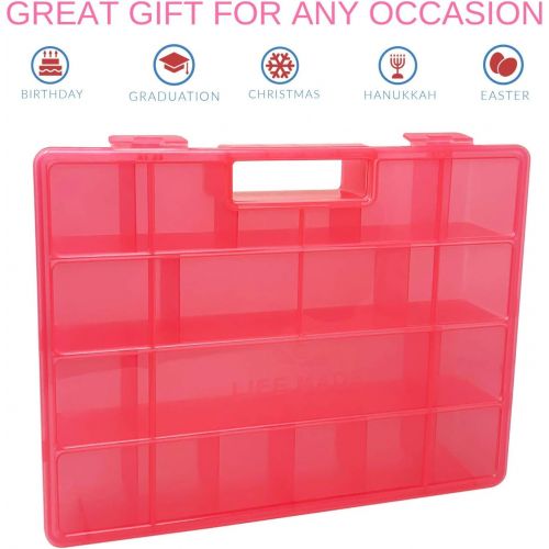  Life Made Better Durable, Long-Lasting Pink Toy Storage Case, Figures Organizer Compatible with Shimmer Shine Teenie Genies, Accessories Kids by LMB