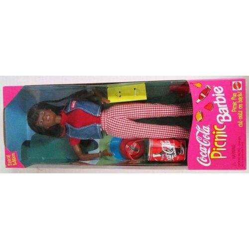 마텔 Mattel Coca Cola Picnic Barbie Doll 1997 (Black  African American) Special Edition