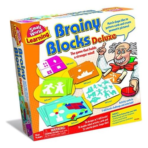  Small World Toys Brainy Blocks Deluxe Baby Toy