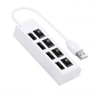 XXBSAZ, USB Splitter Four-Port USB Adapter White S-1