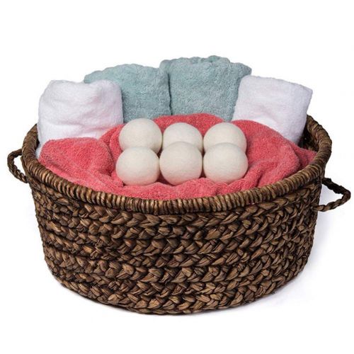  MSQL Wool Dryer Balls Organic, Natural Fabric Softener, Pet Fur Hair Remover, Reduce Wrinkles & Shorten Drying Time