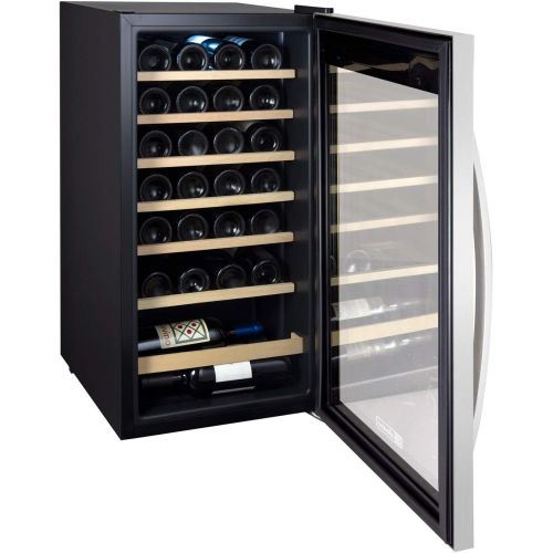  Allavino CDWR28-1SWT Wine Refrigerator, 28 Bottle, Stainless Steel