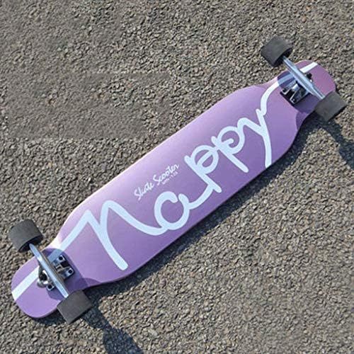  YHDD Longboard-Tanz-Skateboard Erwachsener jugendlicher Anfanger-Eintritts-Jungen und Madchen mit Vier Radern Skateboard (Farbe : C)