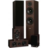 Fluance SXHTB-BK High Definition Surround Sound Home Theater 5.0 Channel Speaker System including Floorstanding Towers, Center and Rear Speakers (Black Ash)