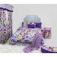 Bacati Botanical Purple Full Comforter