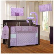 BabyFad Clover Pink 10 Piece Baby Crib Bedding Set