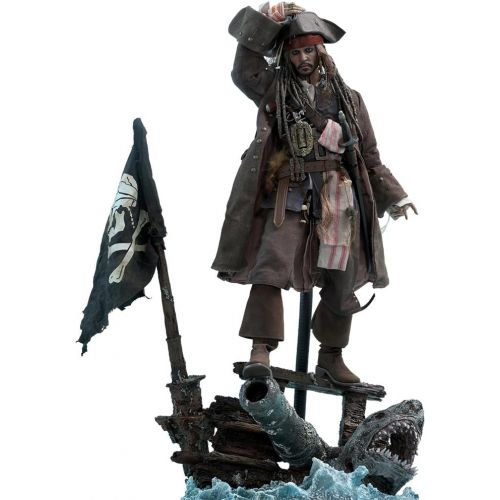 핫토이즈 Hot Toys Captain Jack Sparrow Sixth Scale Figure Pirates of the Caribbean: Dead Men Tell No Tales - DX Series Movie Masterpiece Johnny Depp Action Figure